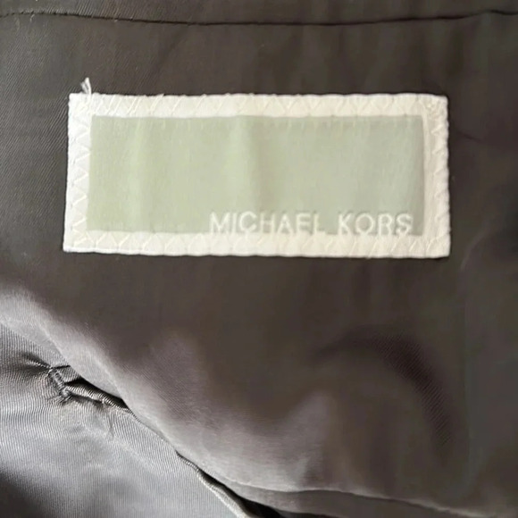 Michael Kors Black Pinstripe Sport Coat Blazer Suit Jacket Men’s Size 40R - Picture 6 of 8